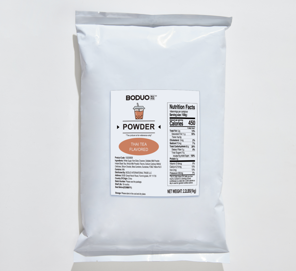 Thai Tea Powder 泰式奶茶味粉 | 2.2 lbs × 20 bags / Carton