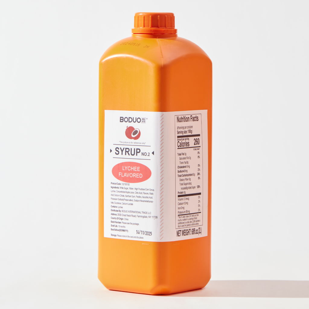 Lychee Syrup 荔枝味糖浆 | 6 lbs × 8 bottles / Carton