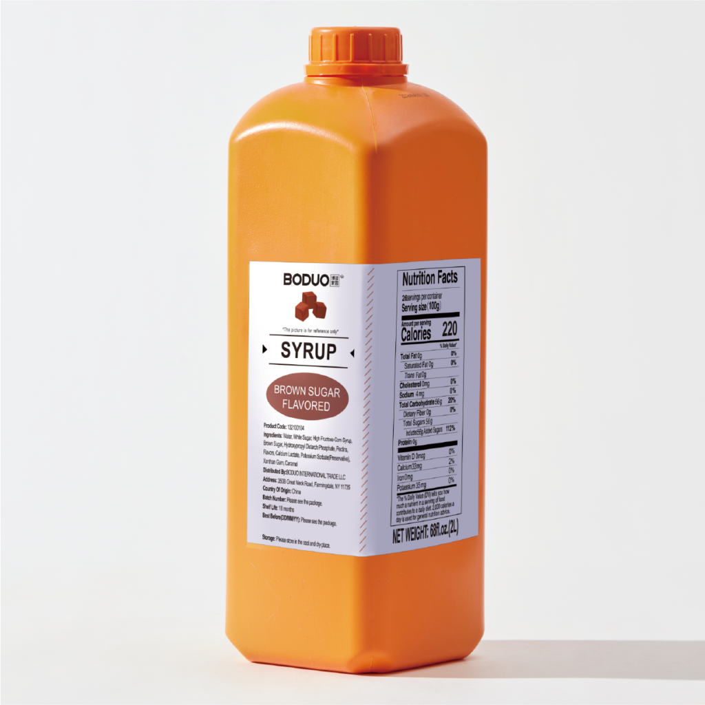 Brown Sugar Syrup 黑糖味糖浆 | 6 lbs × 8 bottles / Carton