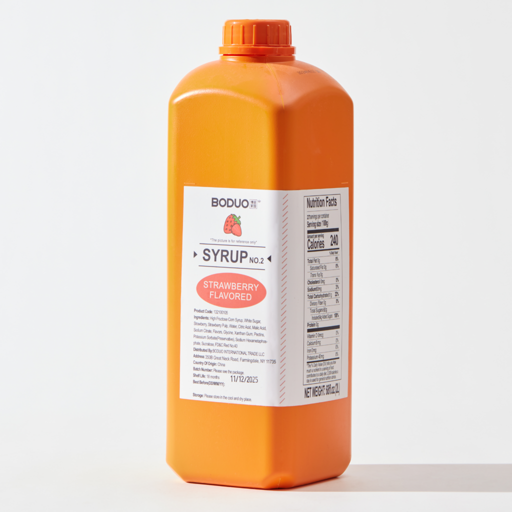 Strawberry Flavored Syrup 草莓味糖浆号 | 2 L × 8 /