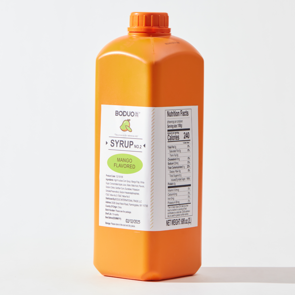 Mango Syrup 芒果味糖浆 | 6 lbs × 8 bottles / Carton