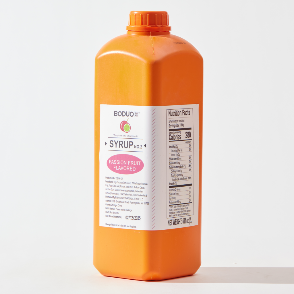 Passion Fruit Syrup 百香果味糖浆 | 6 lbs × 8 bottles / Carton