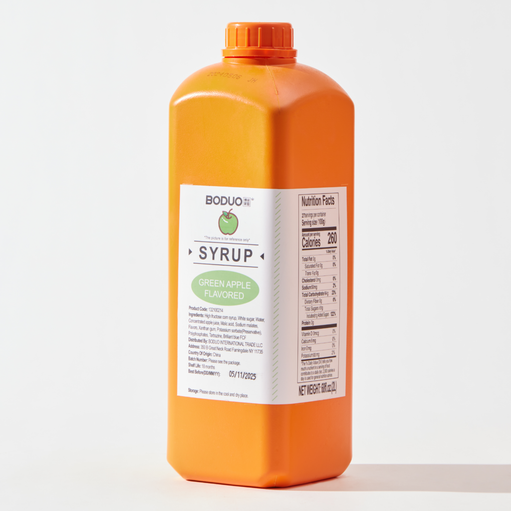 Green Apple Syrup 青苹果味糖浆 | 6 lbs × 8 bottles / Carton