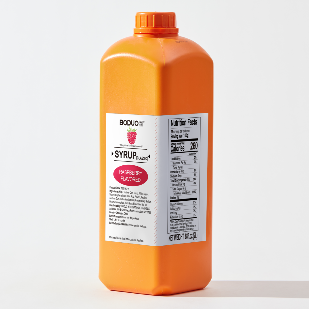 Raspberry Syrup 树莓味糖浆 | 6 lbs × 8 bottles / Carton
