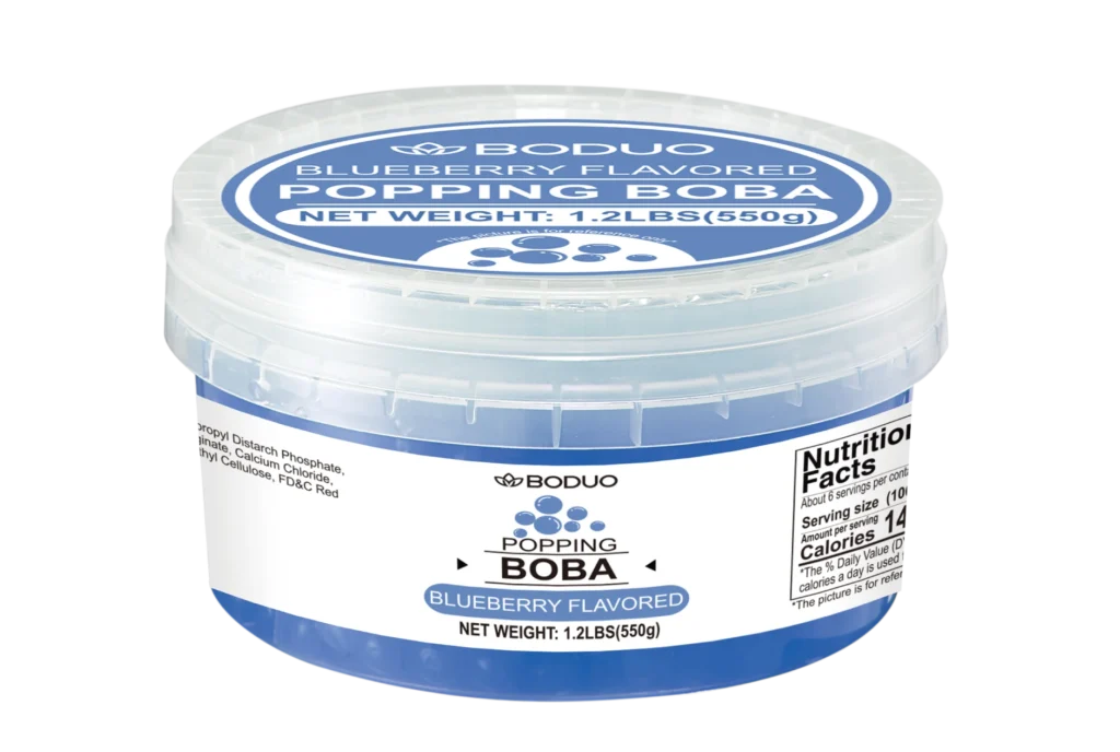 Blueberry Flavored Popping Boba 550g 蓝莓风味球型果味酱 | 550g x 24 / CTN
