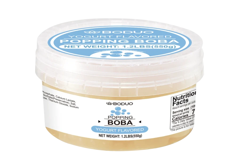 Yogurt Flavored Popping Boba 550g 优格风味球型果味酱 | 550g x 24 / CTN