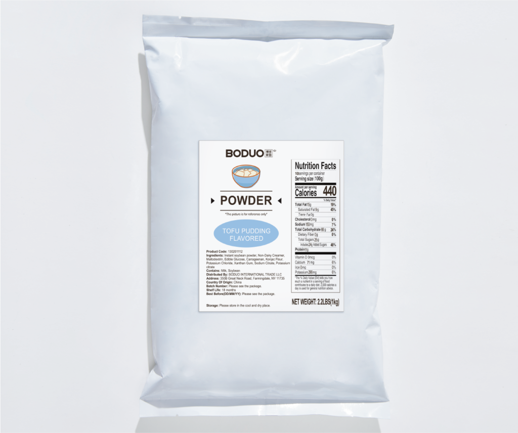 Tofu Pudding Flavored Powder 台式原味豆花粉 | 1.1 lbs × 20 bags / Carton