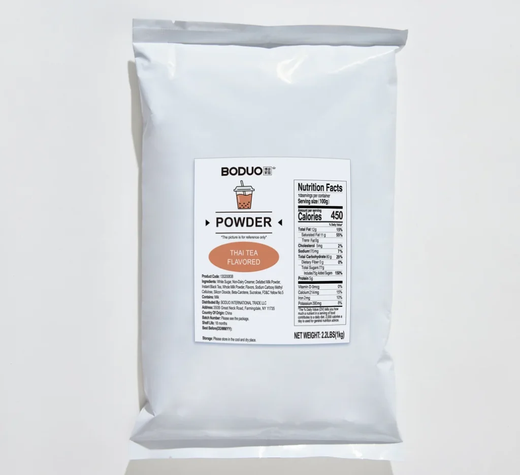 Thai Tea Flavored Powder 泰式奶茶味粉固体饮料 | 2.2 lbs × 20 bags / Carton